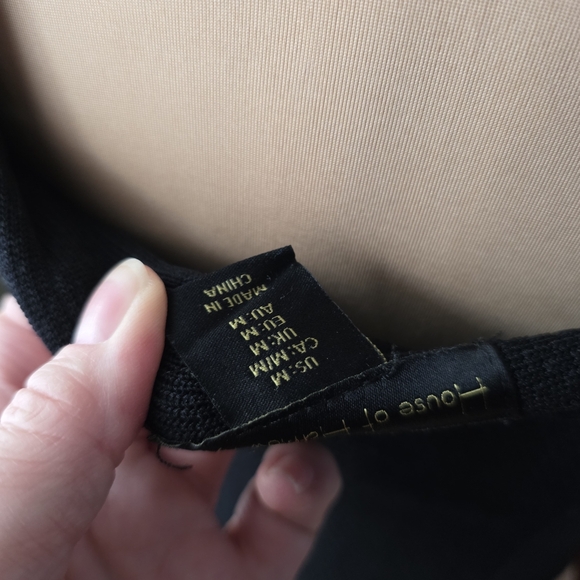 House of Harlow 1960 Black Sweater Knit Cropped Tank Top M - Picture 8 of 11